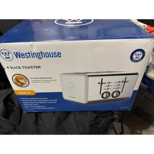Westinghouse 4 Slice Toaster White 1500W Variable Browning WKTTC807WH